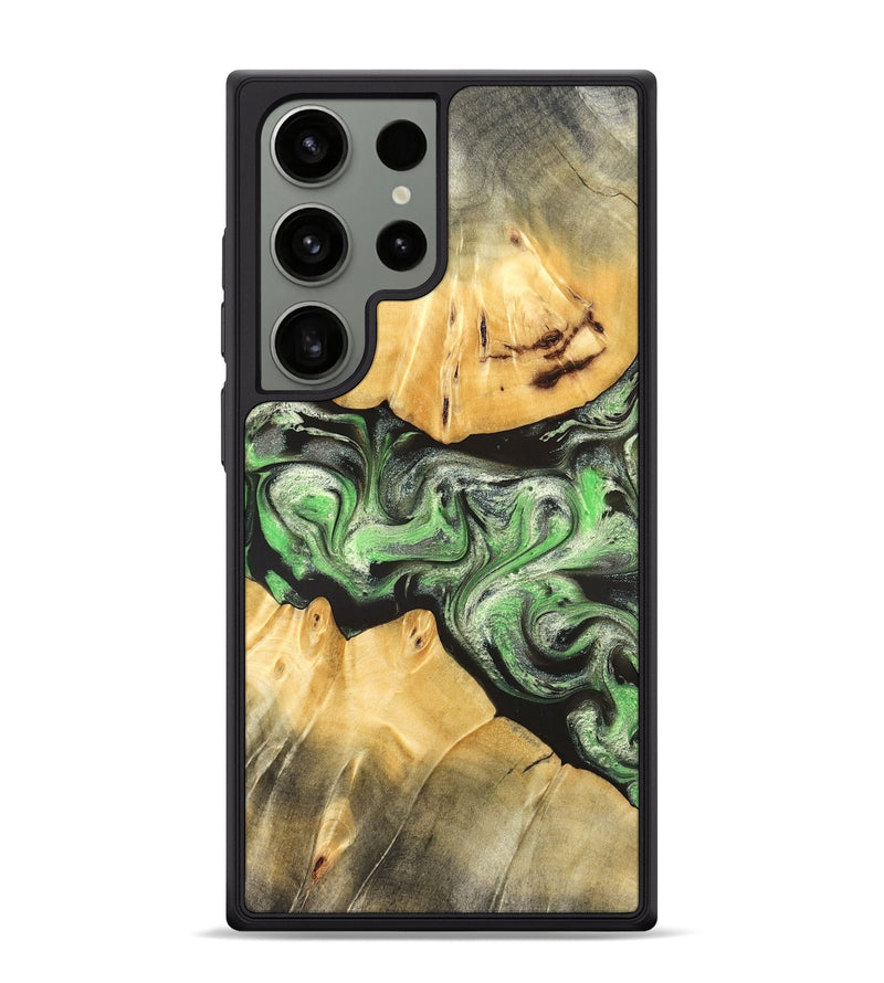 Galaxy S24 Ultra Wood Phone Case - Justina (Green, 824235)