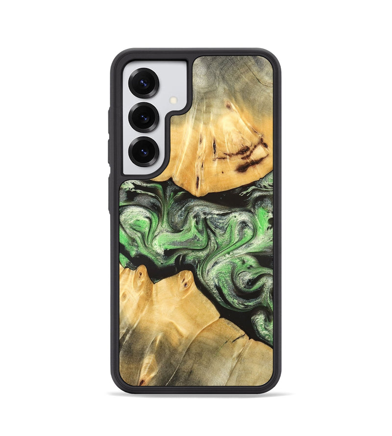 Galaxy S25 Wood Phone Case - Justina (Green, 824235)