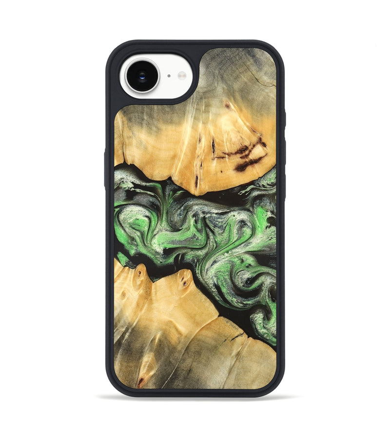 iPhone 16e Wood Phone Case - Justina (Green, 824235)
