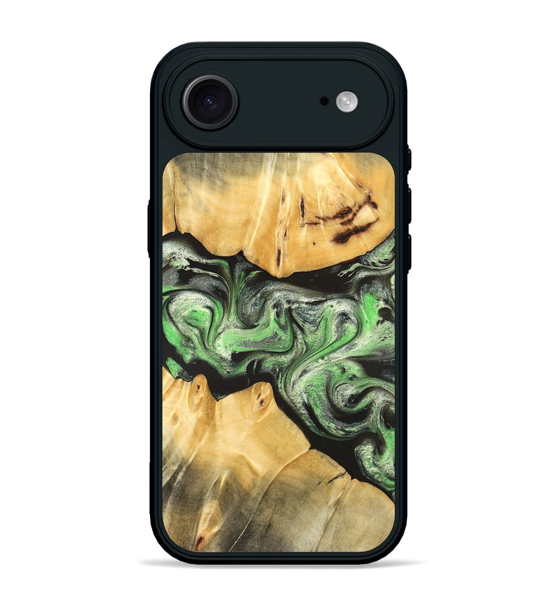 iPhone 17 Air Wood Phone Case - Justina (Green, 824235)