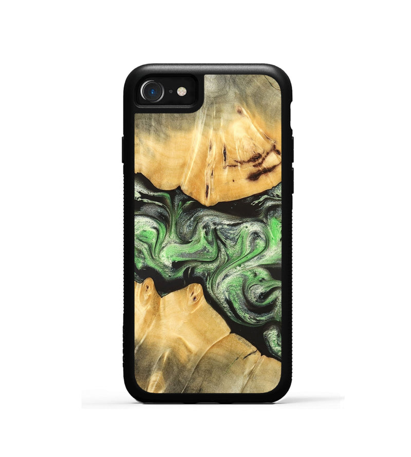 iPhone SE Wood Phone Case - Justina (Green, 824235)