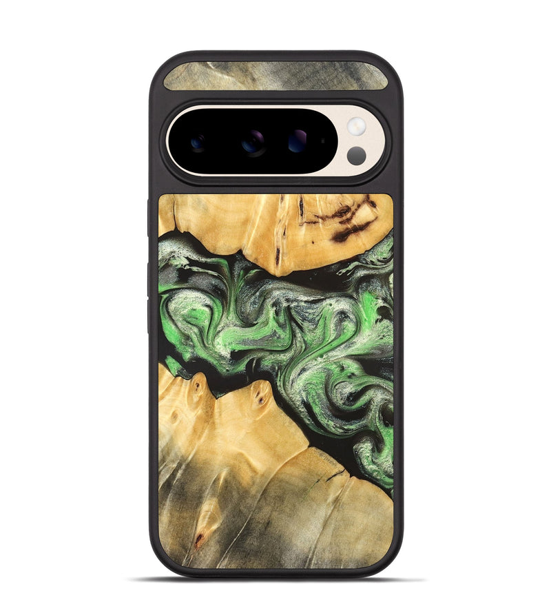Pixel 10 Wood Phone Case - Justina (Green, 824235)