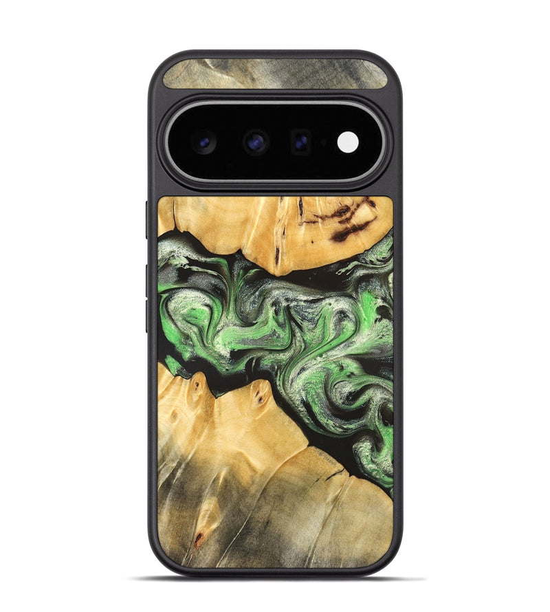 Pixel 11 Pro Wood Phone Case - Justina (Green, 824235)