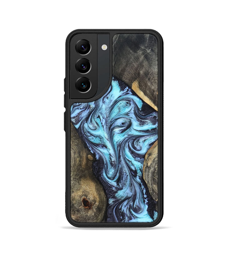 Galaxy S22 Wood Phone Case - Mervin (Blue, 824236)