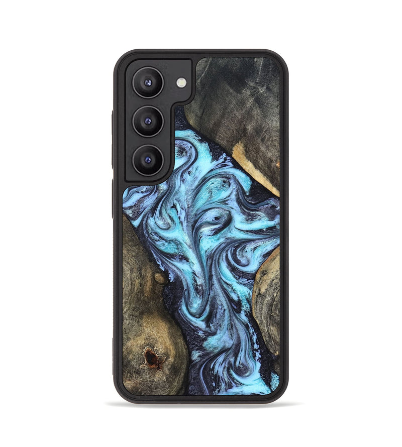 Galaxy S23 Wood Phone Case - Mervin (Blue, 824236)