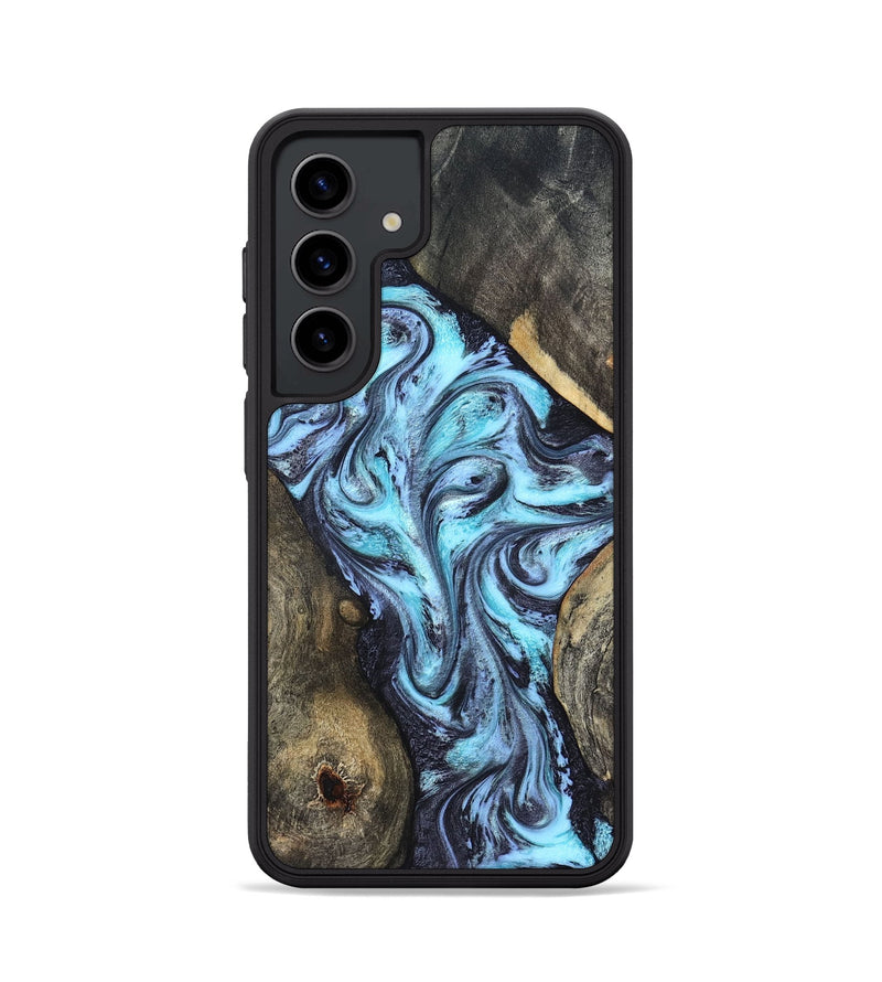 Galaxy S24 Wood Phone Case - Mervin (Blue, 824236)