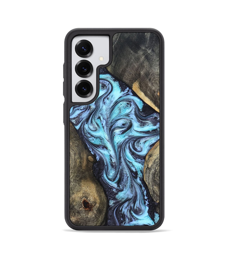 Galaxy S25 Wood Phone Case - Mervin (Blue, 824236)