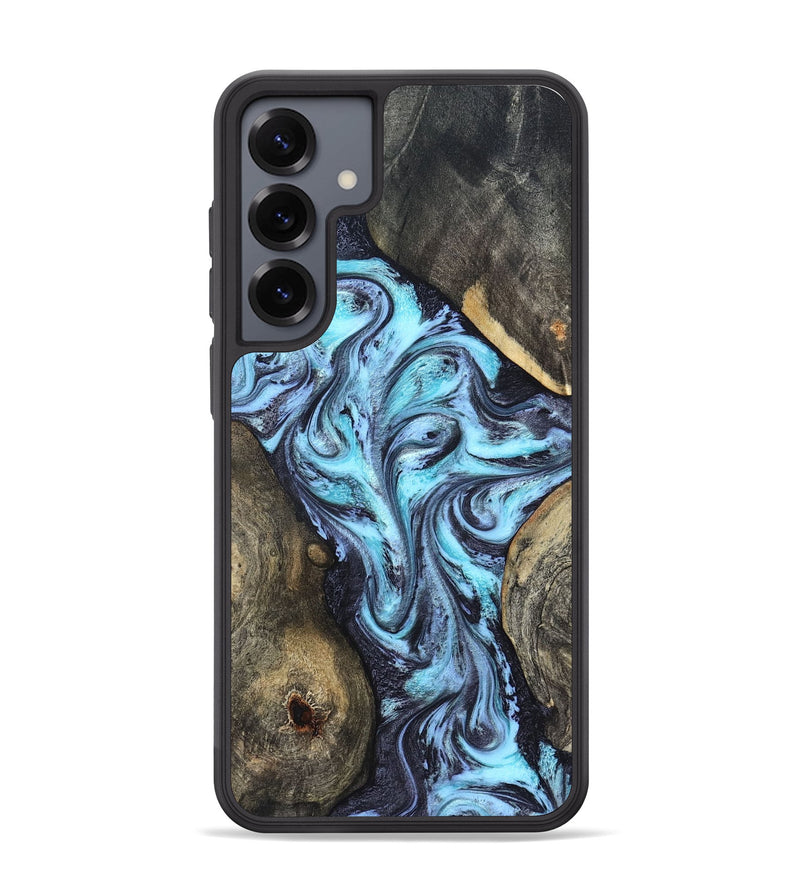 Galaxy S25 Plus Wood Phone Case - Mervin (Blue, 824236)