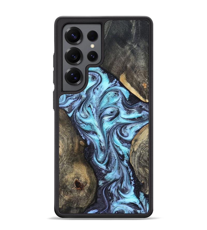Galaxy S25 Ultra Wood Phone Case - Mervin (Blue, 824236)