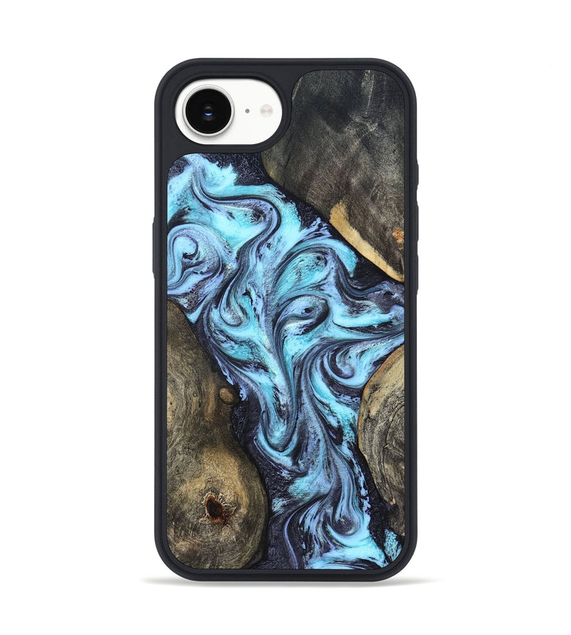 iPhone 17e Wood Phone Case - Mervin (Blue, 824236)