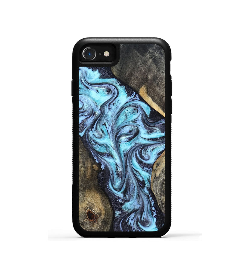 iPhone SE Wood Phone Case - Mervin (Blue, 824236)