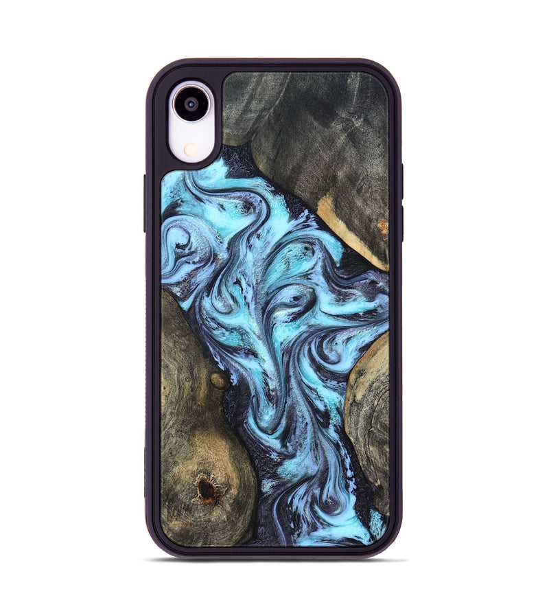 iPhone Xr Wood Phone Case - Mervin (Blue, 824236)