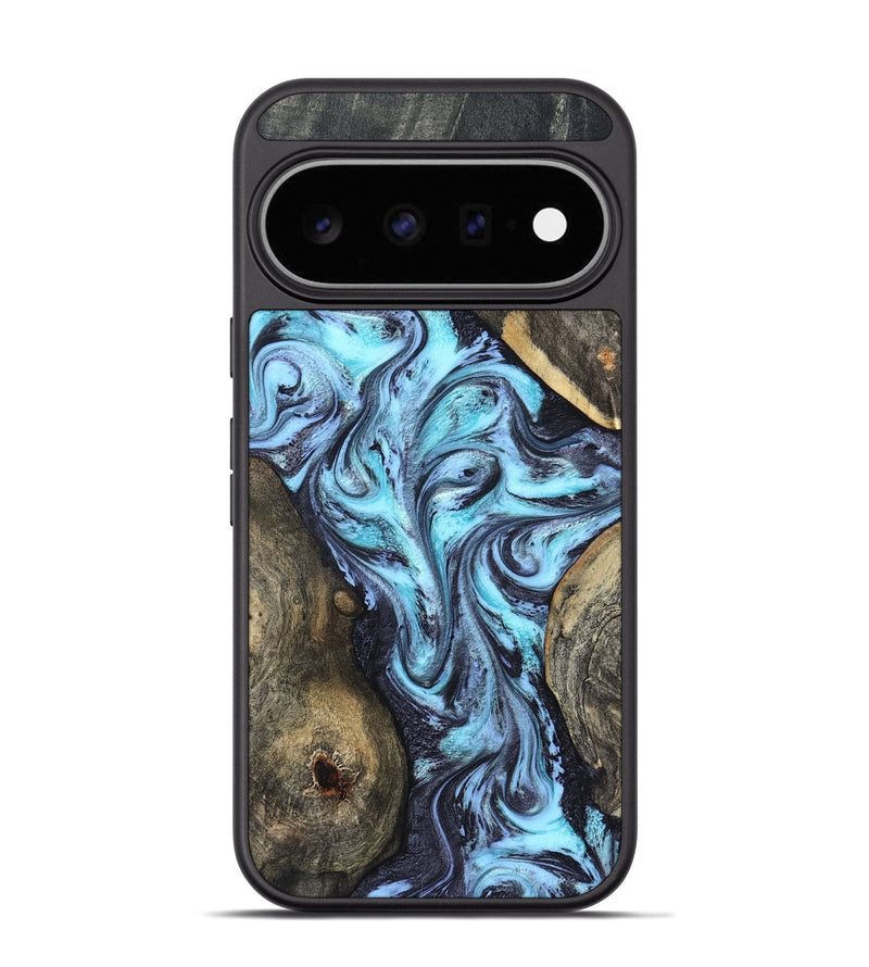 Pixel 11 Pro Wood Phone Case - Mervin (Blue, 824236)