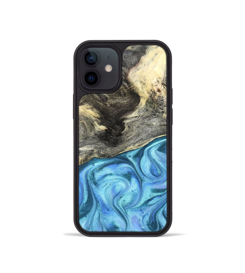 iPhone 12 mini Wood Phone Case - Dick (Blue, 824237)