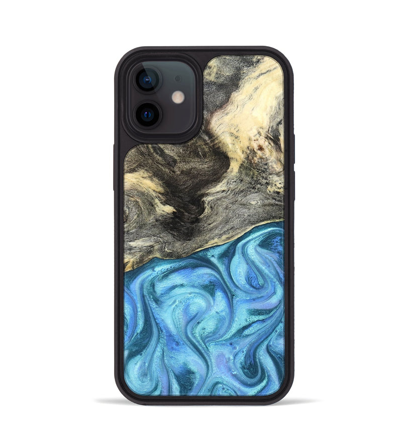 iPhone 12 Wood Phone Case - Dick (Blue, 824237)