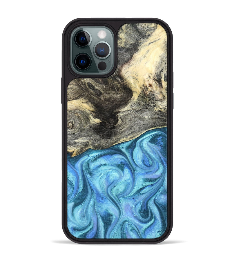 iPhone 12 Pro Max Wood Phone Case - Dick (Blue, 824237)