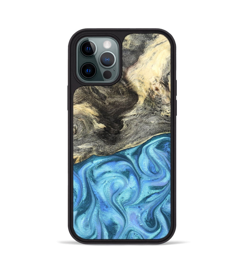 iPhone 12 Pro Wood Phone Case - Dick (Blue, 824237)