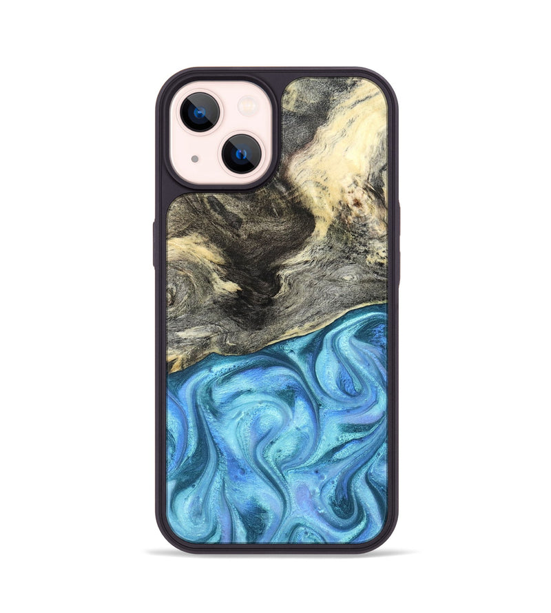 iPhone 14 Wood Phone Case - Dick (Blue, 824237)