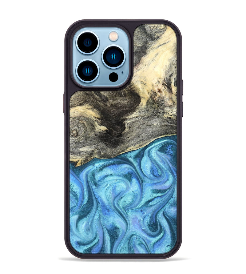 iPhone 14 Pro Max Wood Phone Case - Dick (Blue, 824237)