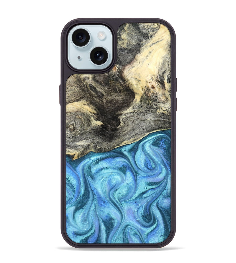 iPhone 15 Plus Wood Phone Case - Dick (Blue, 824237)