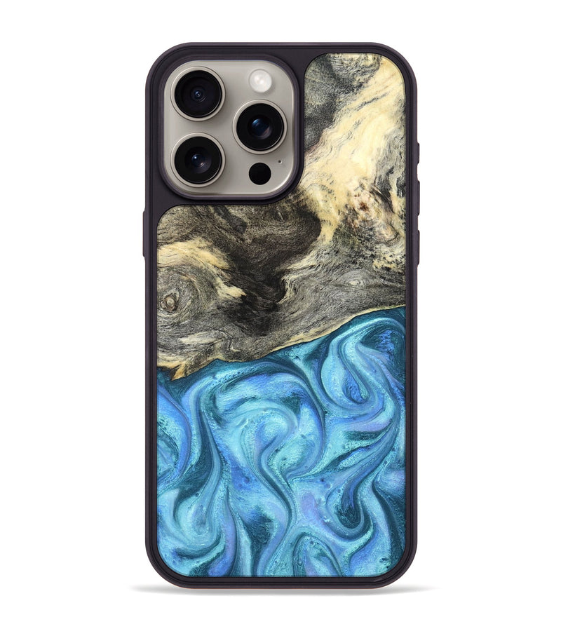 iPhone 15 Pro Max Wood Phone Case - Dick (Blue, 824237)