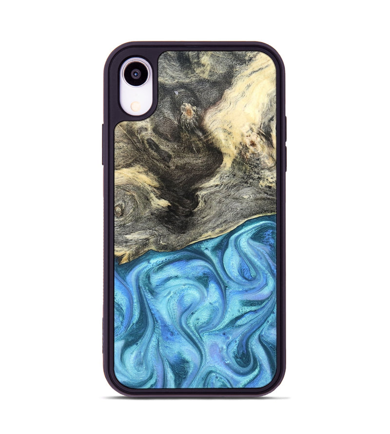 iPhone Xr Wood Phone Case - Dick (Blue, 824237)
