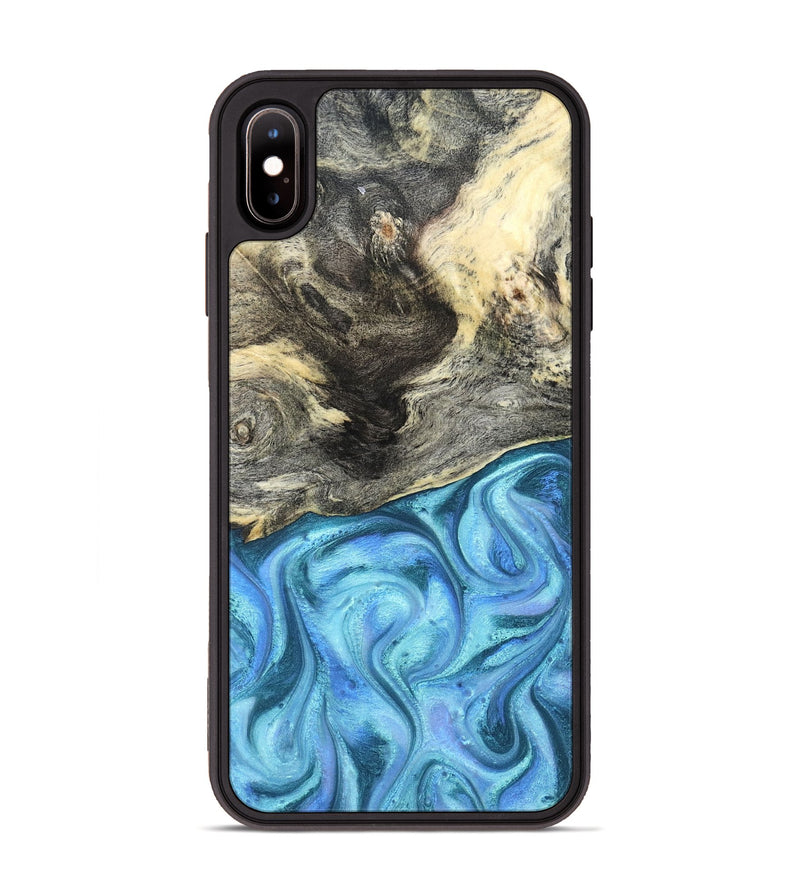 iPhone Xs Max Wood Phone Case - Dick (Blue, 824237)