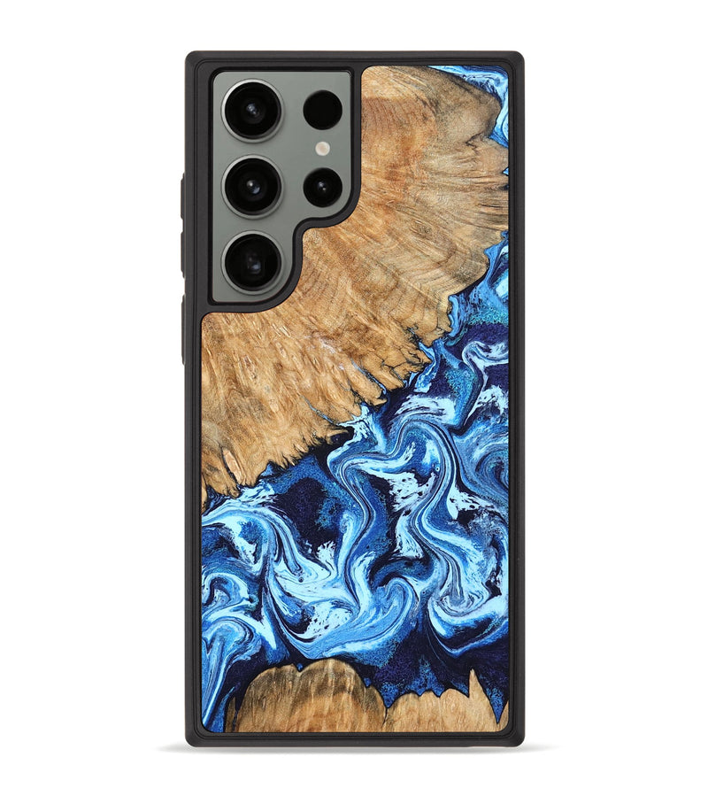 Galaxy S23 Ultra Wood Phone Case - Caspian (Blue, 824238)