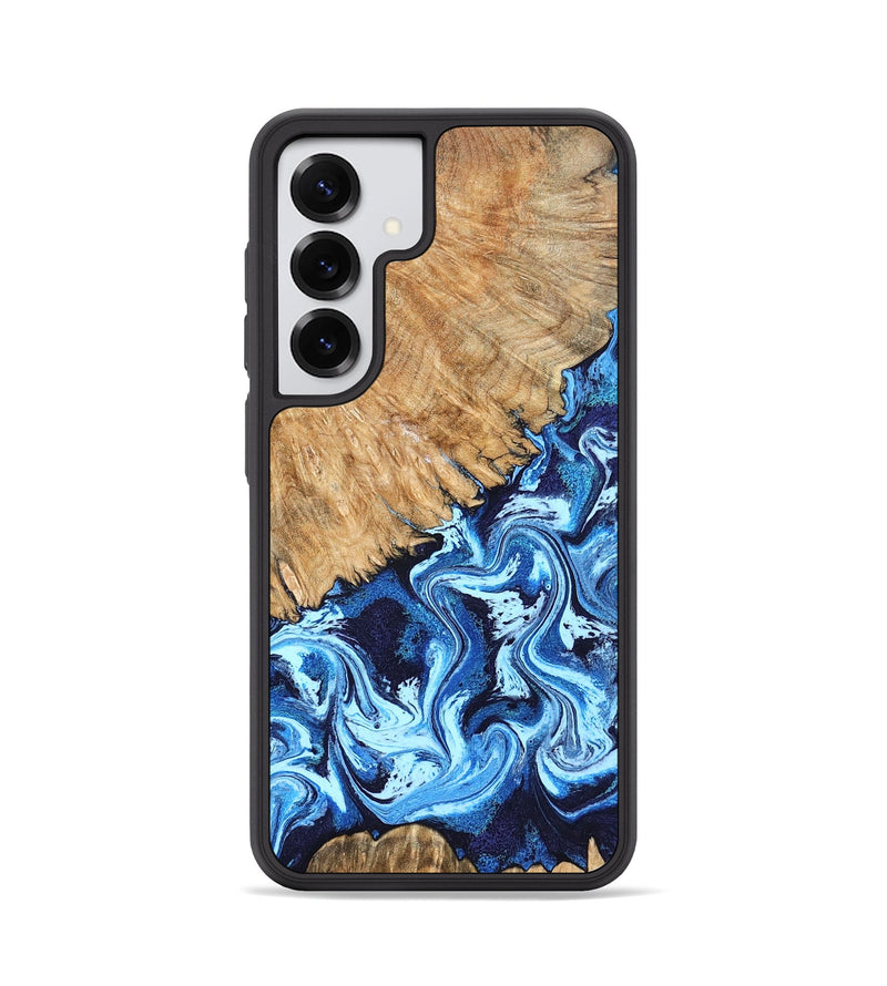 Galaxy S25 Wood Phone Case - Caspian (Blue, 824238)