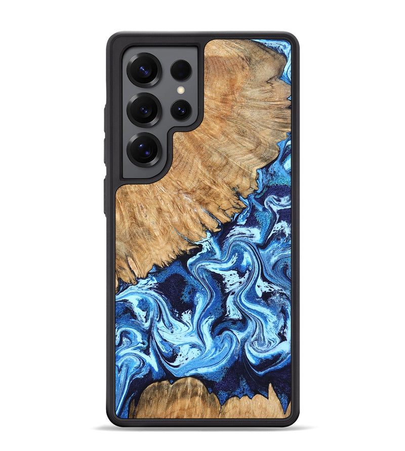 Galaxy S25 Ultra Wood Phone Case - Caspian (Blue, 824238)