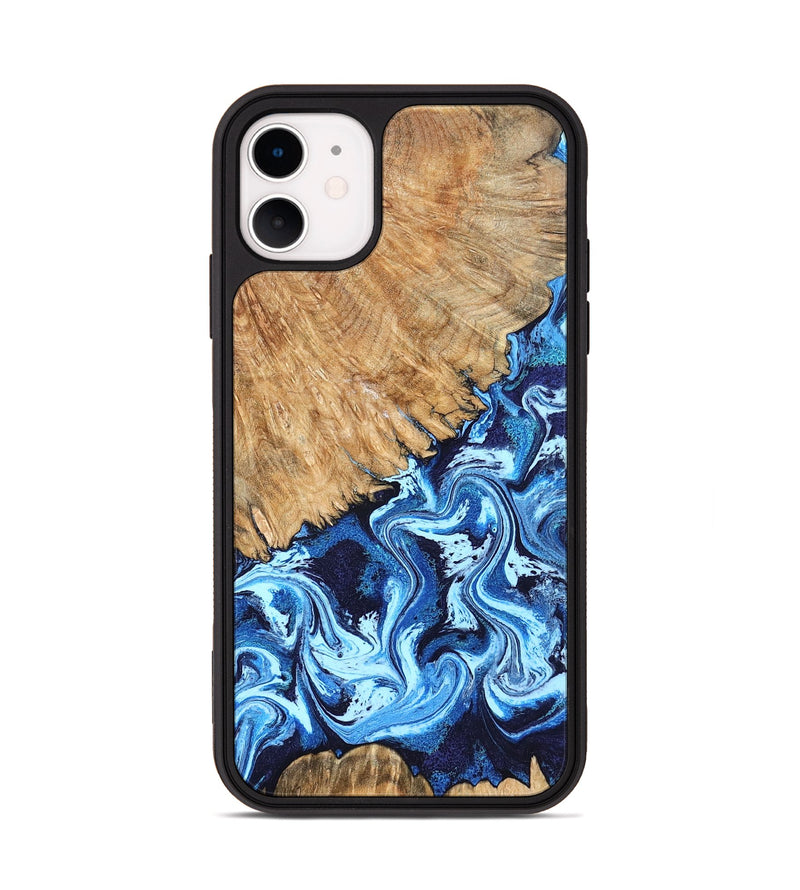 iPhone 11 Wood Phone Case - Caspian (Blue, 824238)