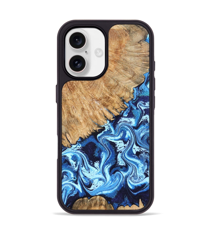 iPhone 17 Wood Phone Case - Caspian (Blue, 824238)