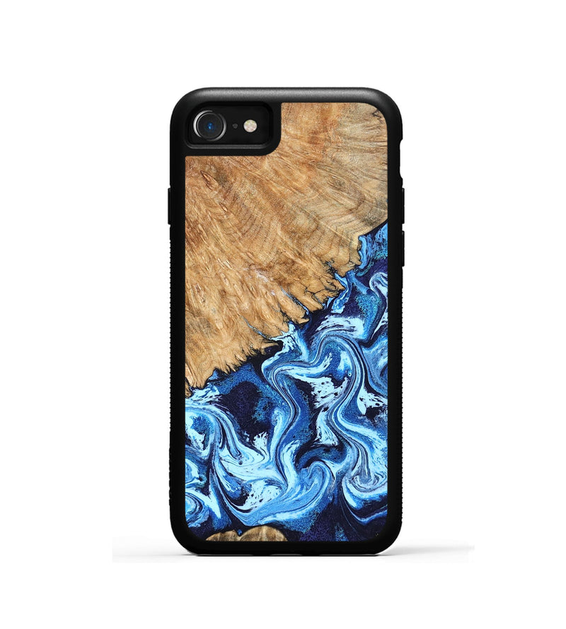 iPhone SE Wood Phone Case - Caspian (Blue, 824238)
