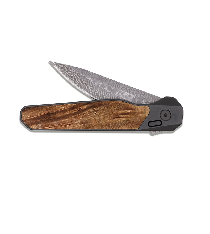 EDC Dark Damascus Wood Pocket Knife - Margery (Blue, 824240)
