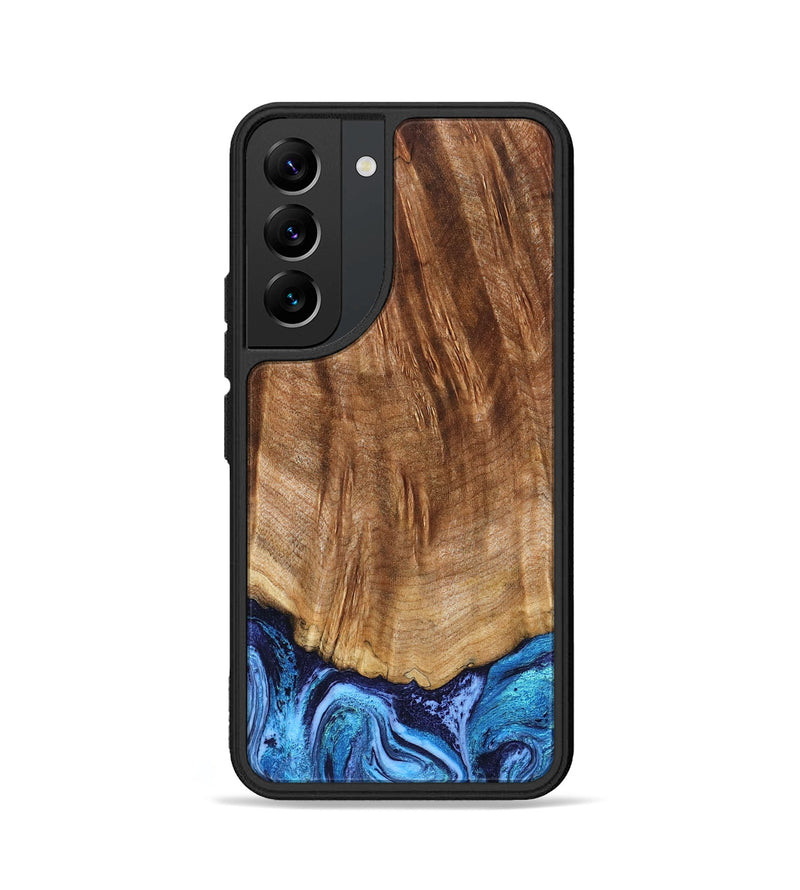 Galaxy S22 Wood Phone Case - Margery (Blue, 824240)