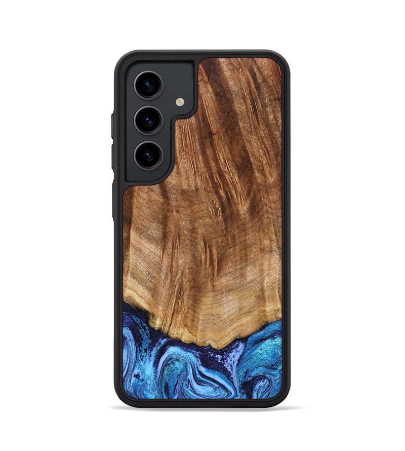 Galaxy S24 Wood Phone Case - Margery (Blue, 824240)