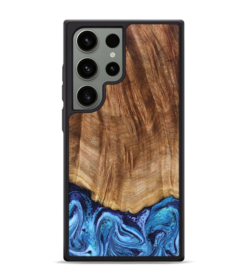 Galaxy S24 Ultra Wood Phone Case - Margery (Blue, 824240)
