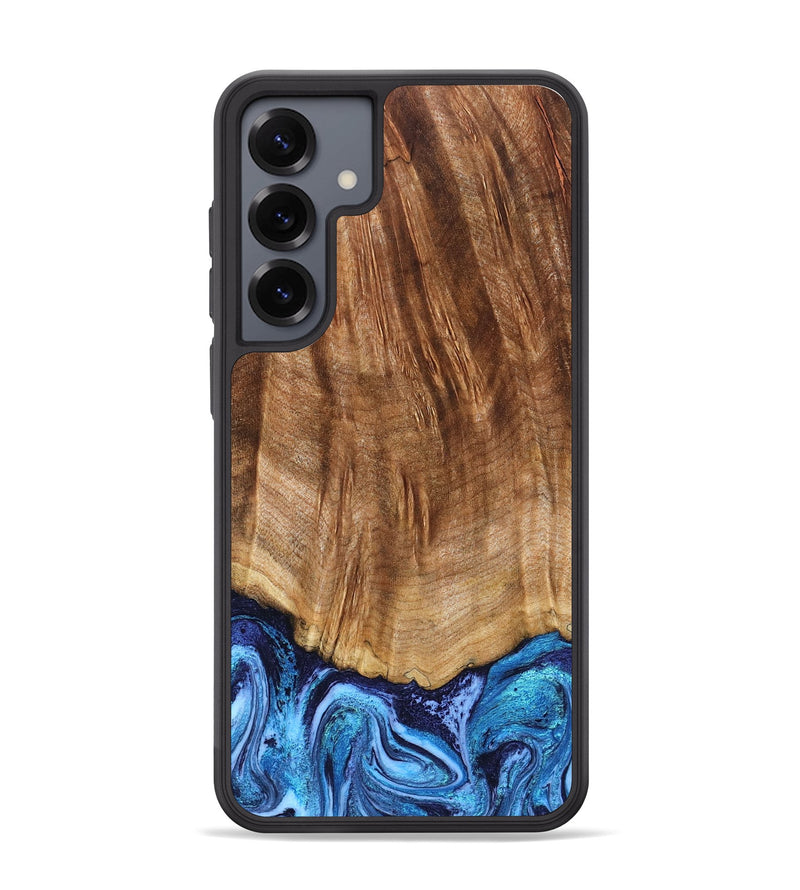 Galaxy S25 Plus Wood Phone Case - Margery (Blue, 824240)