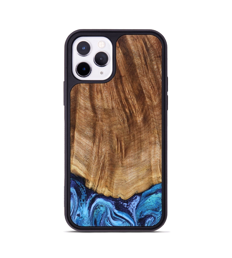 iPhone 11 Pro Wood Phone Case - Margery (Blue, 824240)