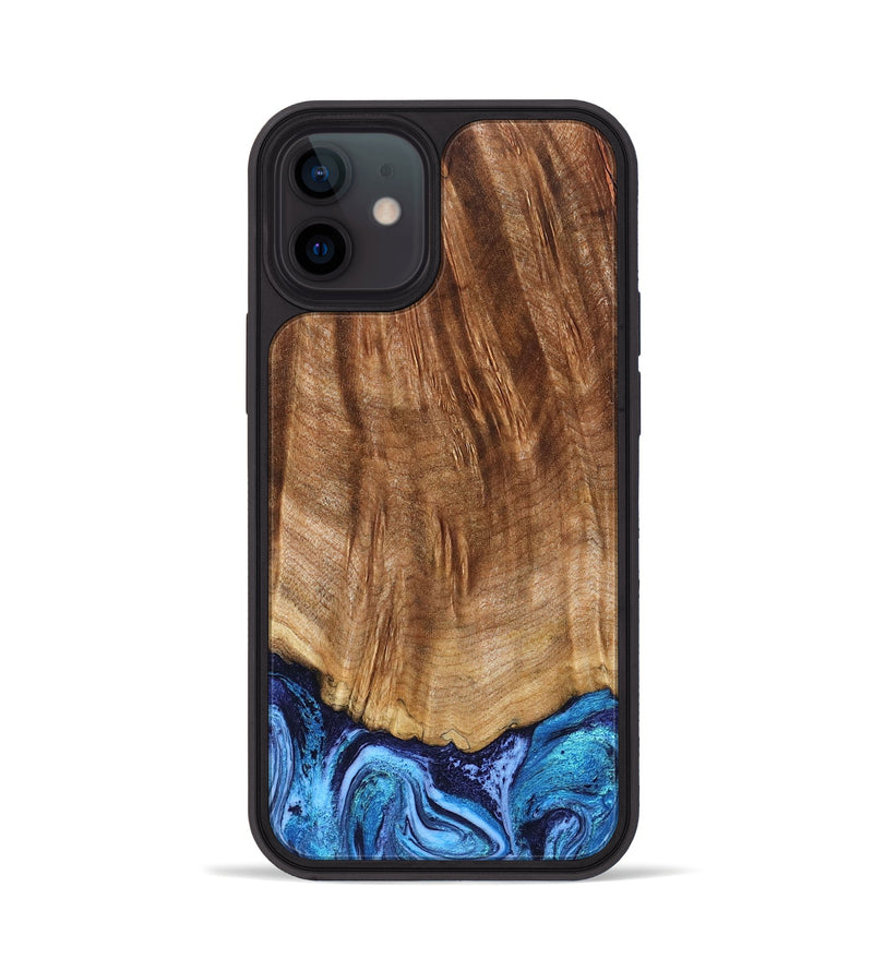iPhone 12 Wood Phone Case - Margery (Blue, 824240)