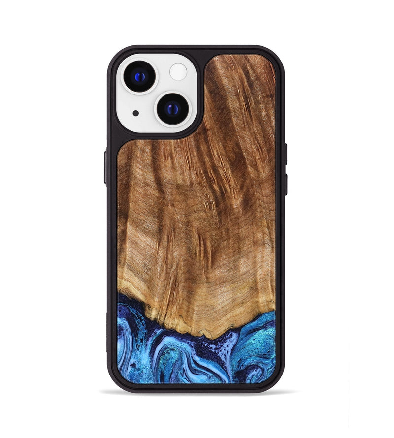 iPhone 13 Wood Phone Case - Margery (Blue, 824240)