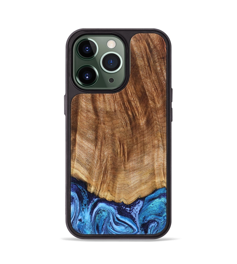 iPhone 13 Pro Wood Phone Case - Margery (Blue, 824240)