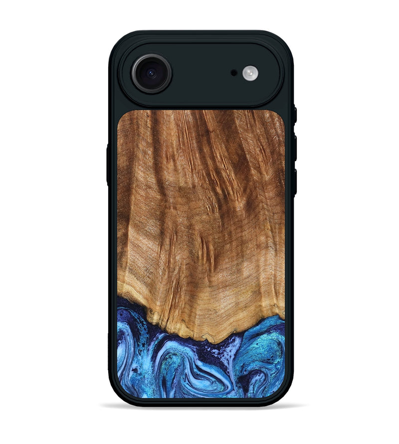 iPhone 17 Air Wood Phone Case - Margery (Blue, 824240)