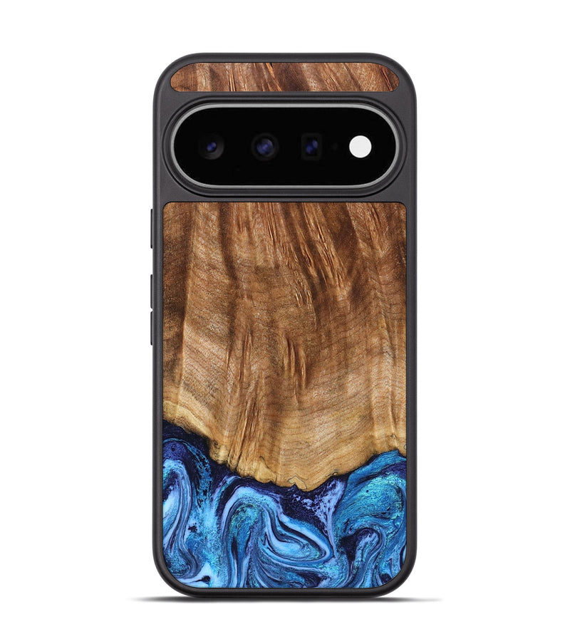Pixel 11 Wood Phone Case - Margery (Blue, 824240)