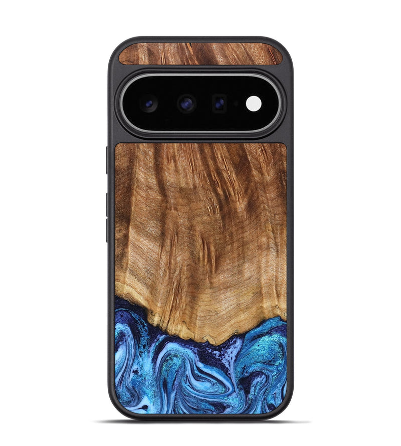 Pixel 11 Pro Wood Phone Case - Margery (Blue, 824240)