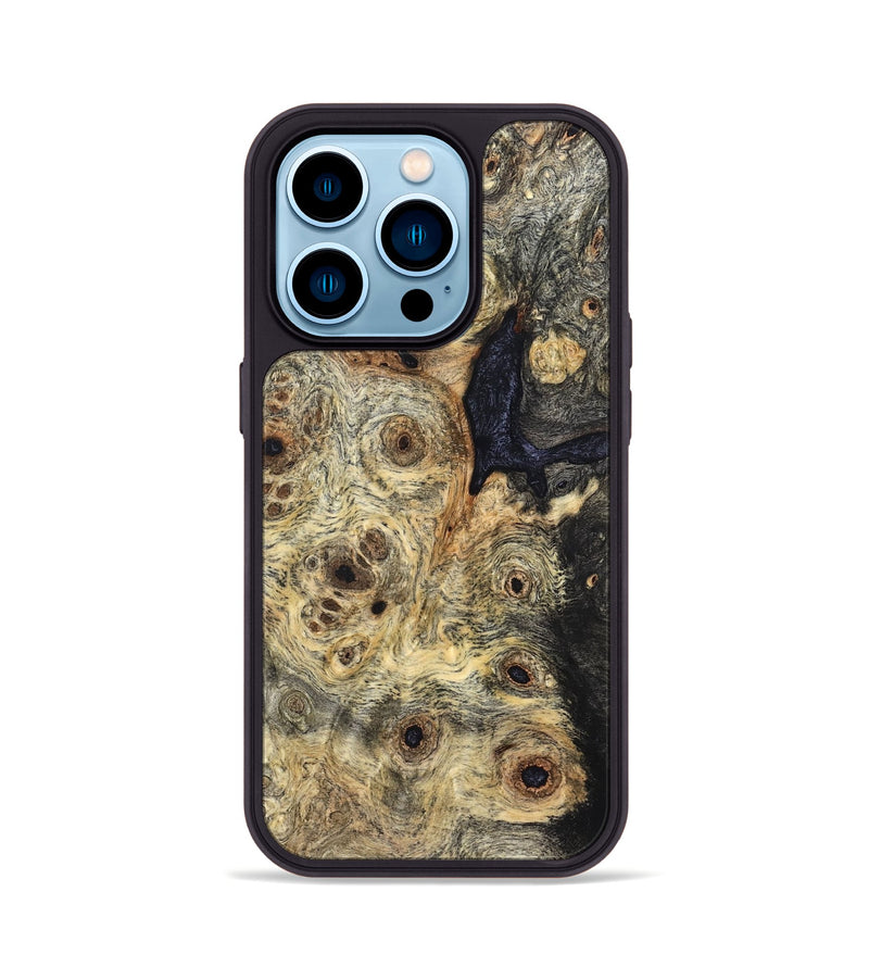 iPhone 14 Pro Wood Phone Case - Carlene (Wood Burl, 824251)
