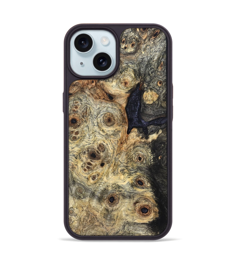 iPhone 15 Wood Phone Case - Carlene (Wood Burl, 824251)