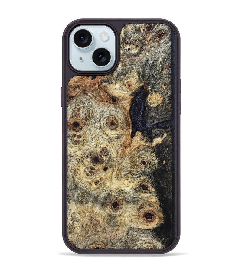 iPhone 15 Plus Wood Phone Case - Carlene (Wood Burl, 824251)