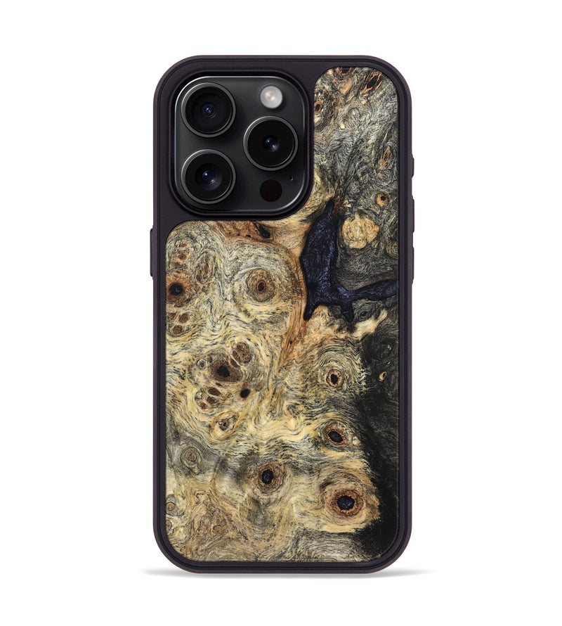 iPhone 15 Pro Wood Phone Case - Carlene (Wood Burl, 824251)