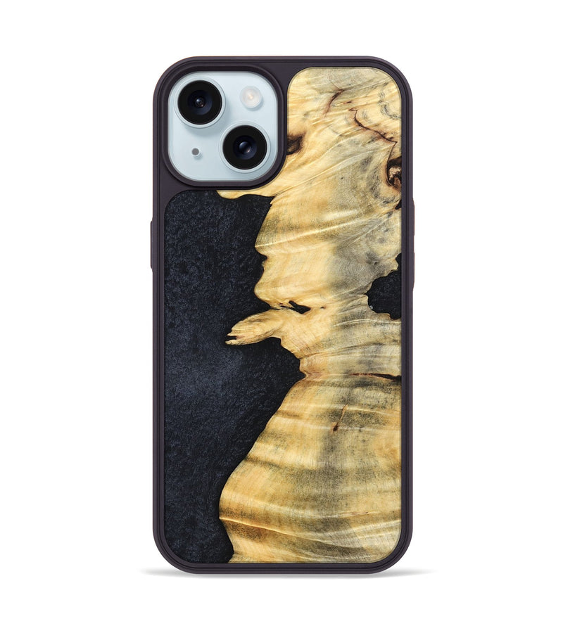 iPhone 15 Wood Phone Case - Zendaya (Wood Burl, 824254)